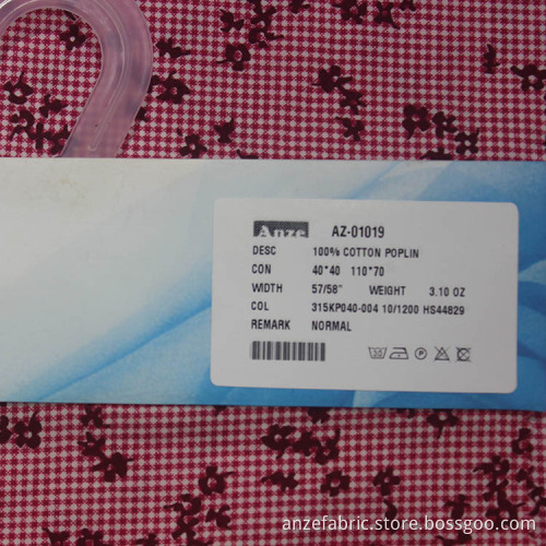Latest promotion price stretch cotton percale poplin fabric